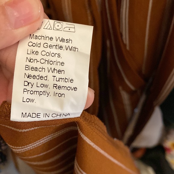 SHEIN sleeveless trench in stripe XS - Picture 9 of 9